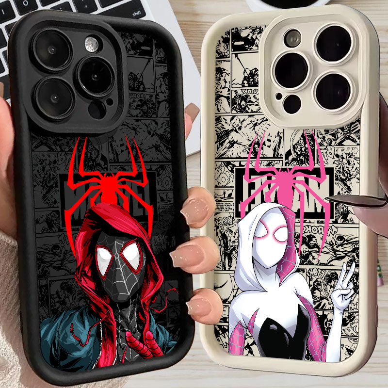 Phone Cases Iphone 17 Pro Max - Spiderman Miles Morales Gwen Marvel Comics