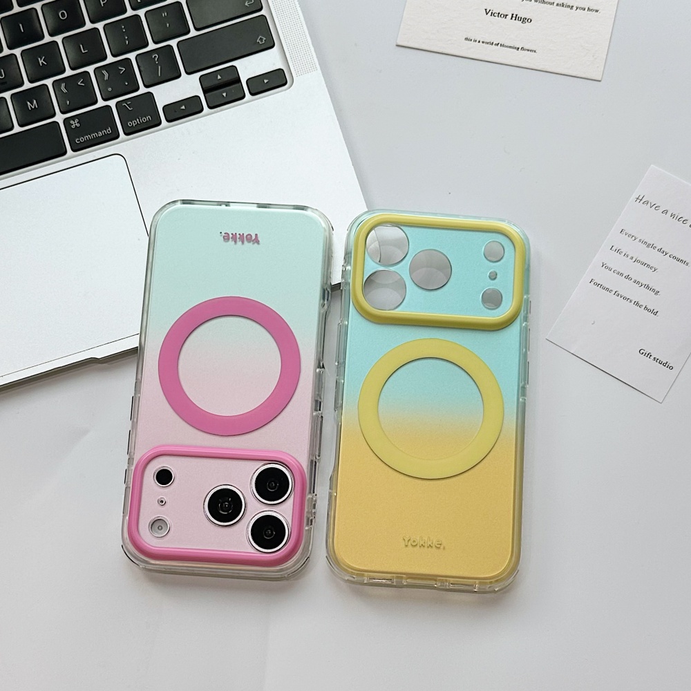 Phone Cases With Camera Cover - Fashion Candy Color Dazzle for Magsafe