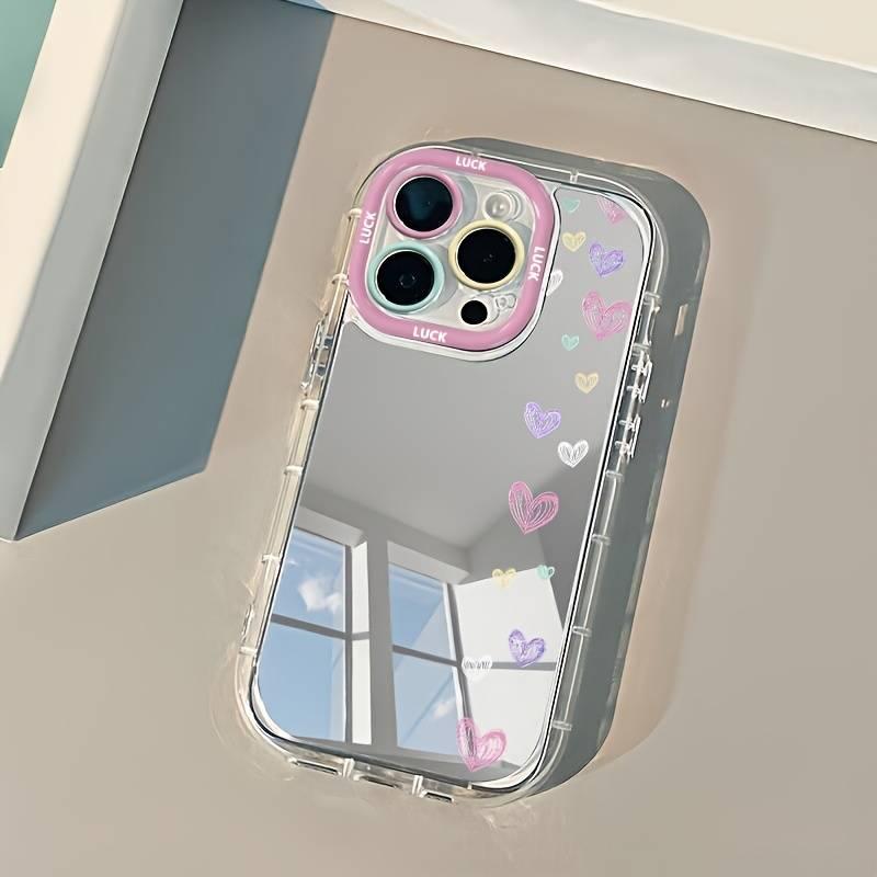 Phone Cases Cute Iphone 13 - Nice Heart Makeup Mirror Phone Case