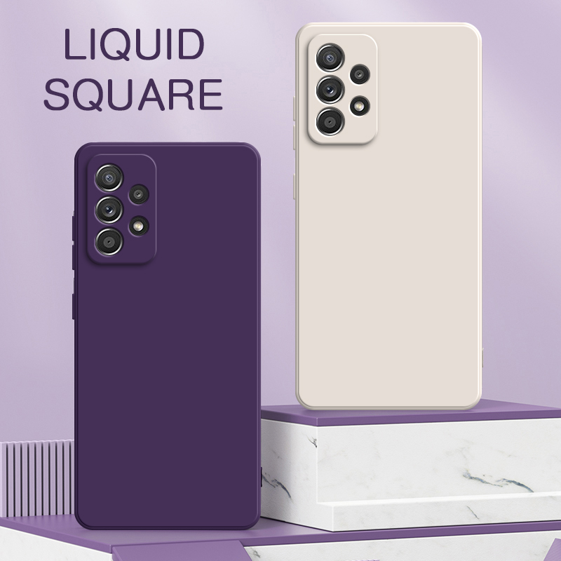 Phone Cases Burga - Original Square Liquid Silicone Cases for