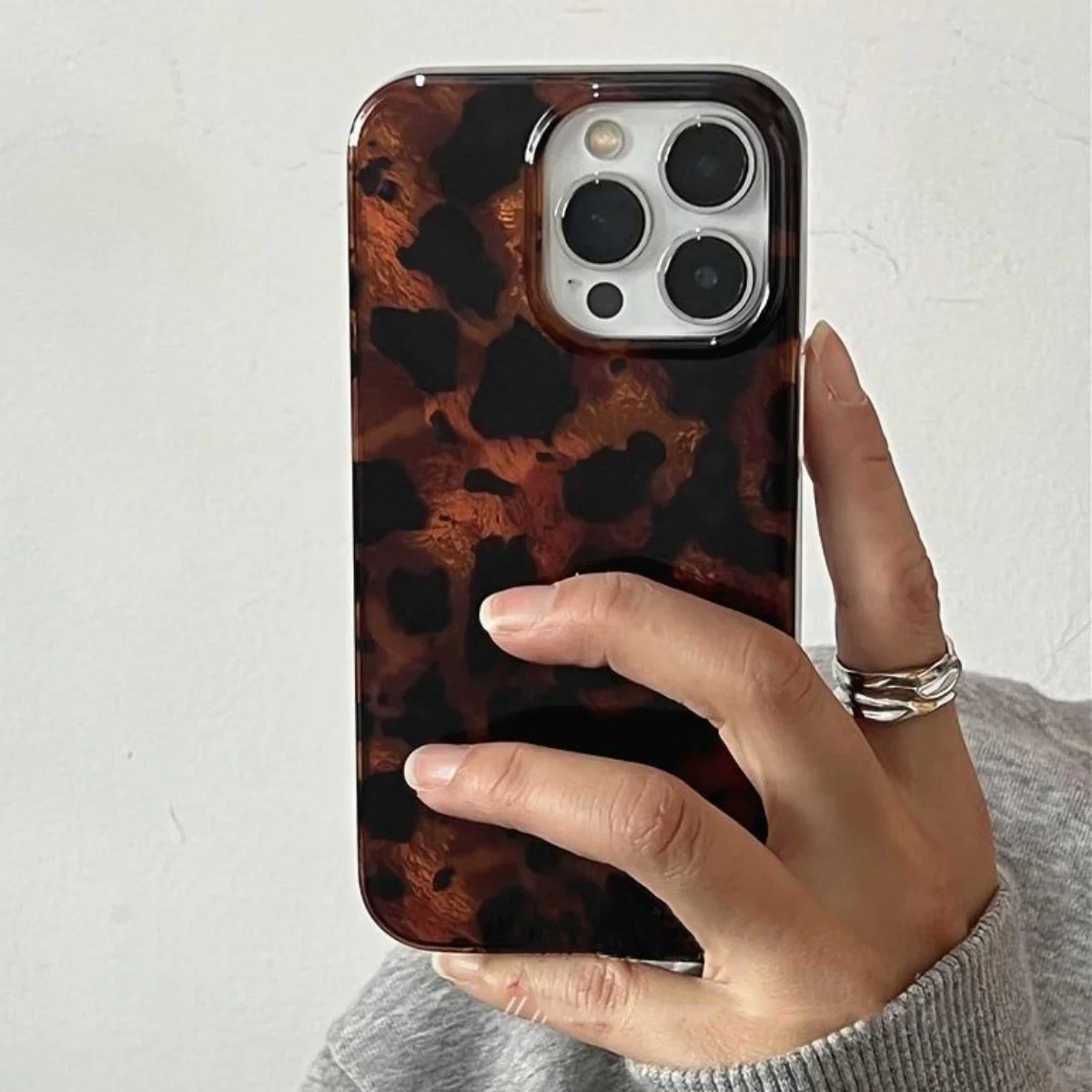 Phone Cases Mous - Retro Amber Texture Laser Phone Case