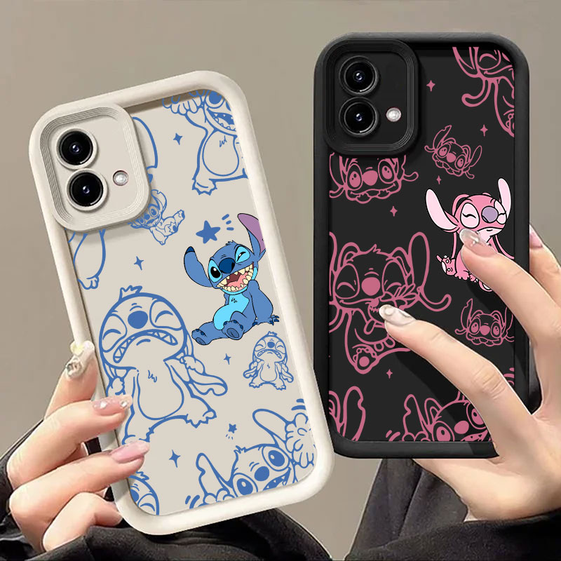Phone Cases For Motorola - Stitch and Angel Cartoon Phone Case
