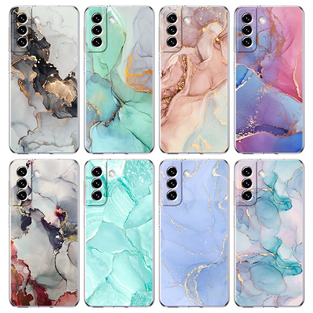 Phone Cases Burga - Marble Clear Silicone Phone Case For