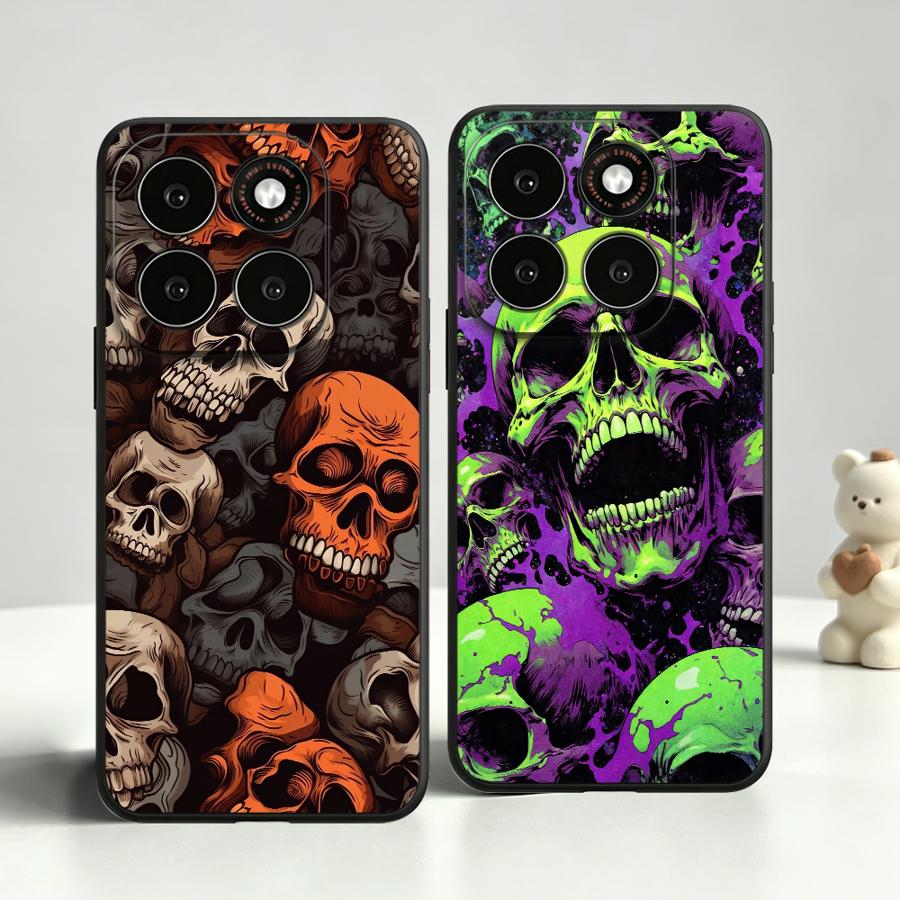 Phone Cases For Motorola - Vintage Skull Stack Phone Cover Case
