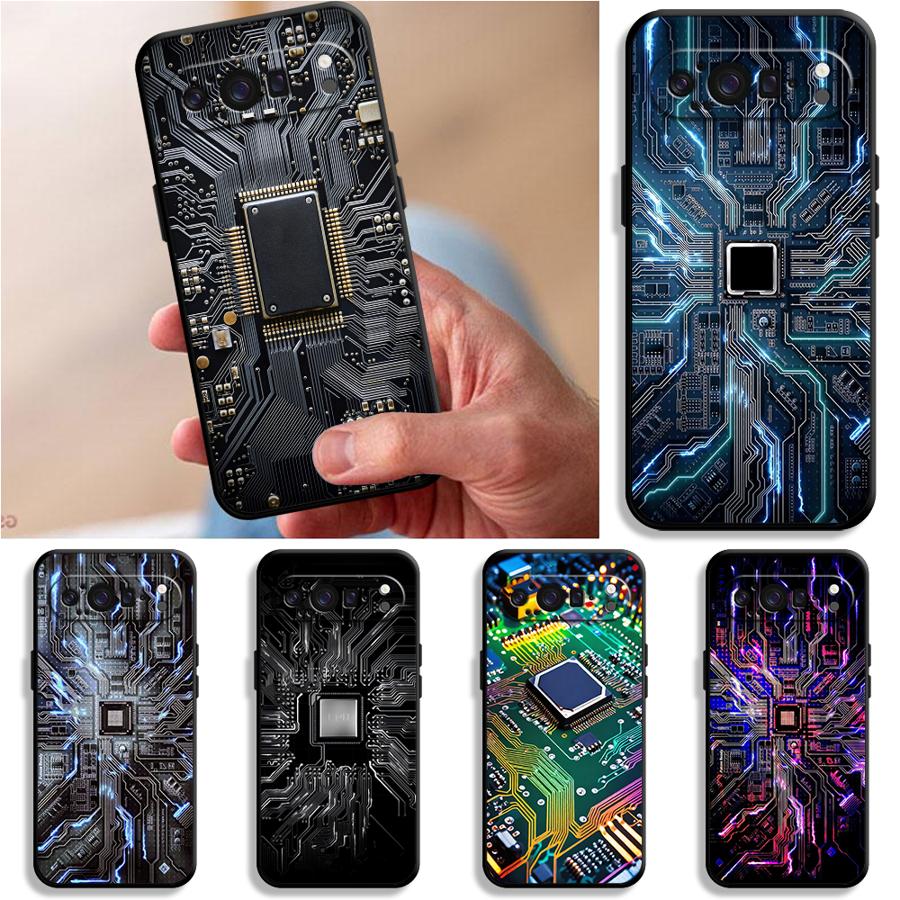 Phone Cases Pixel 10 Pro - Retro Circuit Board Funda Phone Cover