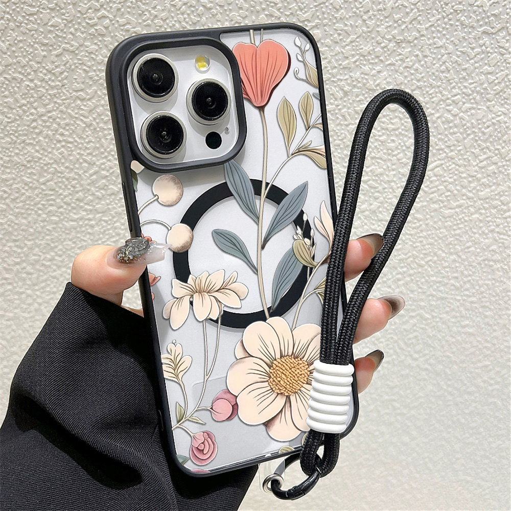 Black Frame Floral Anti-fall P - огляд і ціна Phone Cases Iphone 17 Pro Max