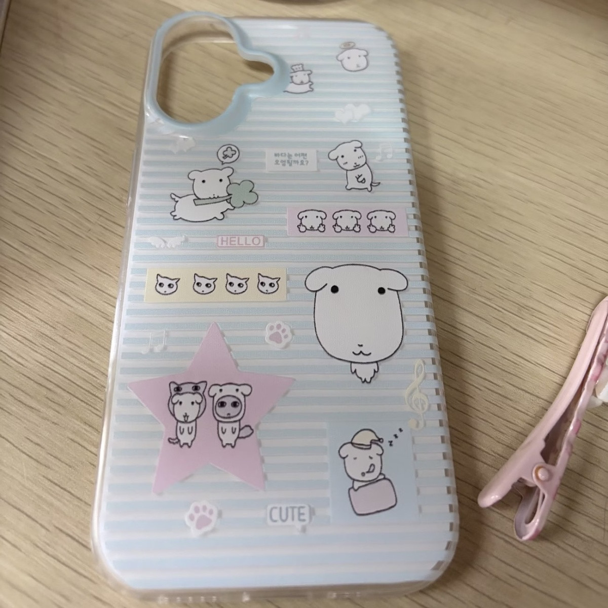 Simple Cartoon Cute Striped Do - огляд і ціна Phone Cases Cute Iphone 13