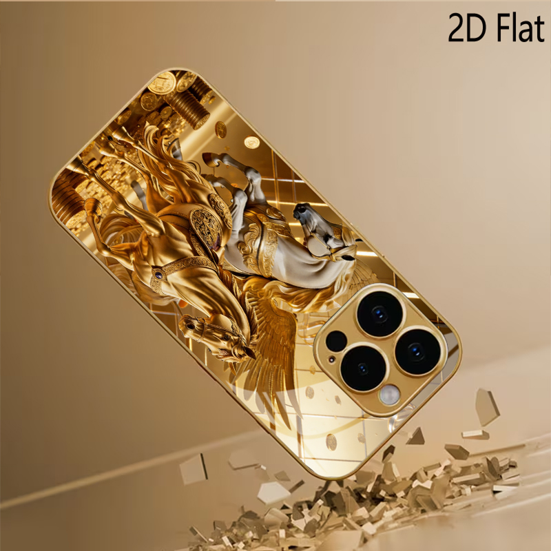 Two horses Patterned tempered  - огляд і ціна Phone Cases Horse