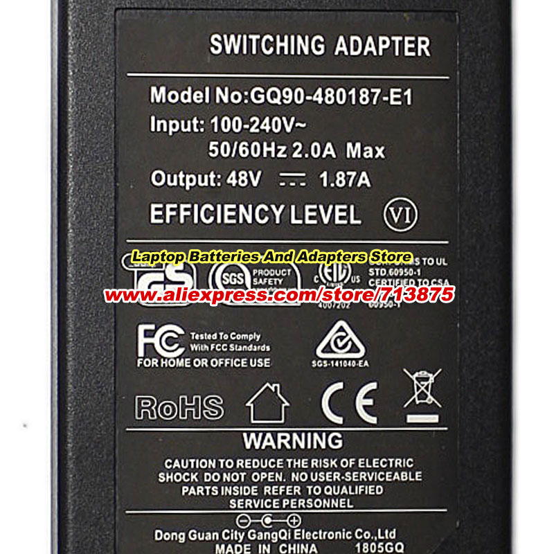 48V 1.87A 90W GQ90-480187-E1 A - огляд і ціна Phone Cases Uk
