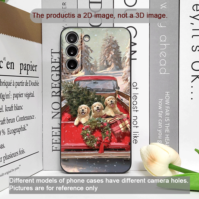 Christmas Trucks Cartoon Dog P - огляд і ціна Phone Cases For Motorola