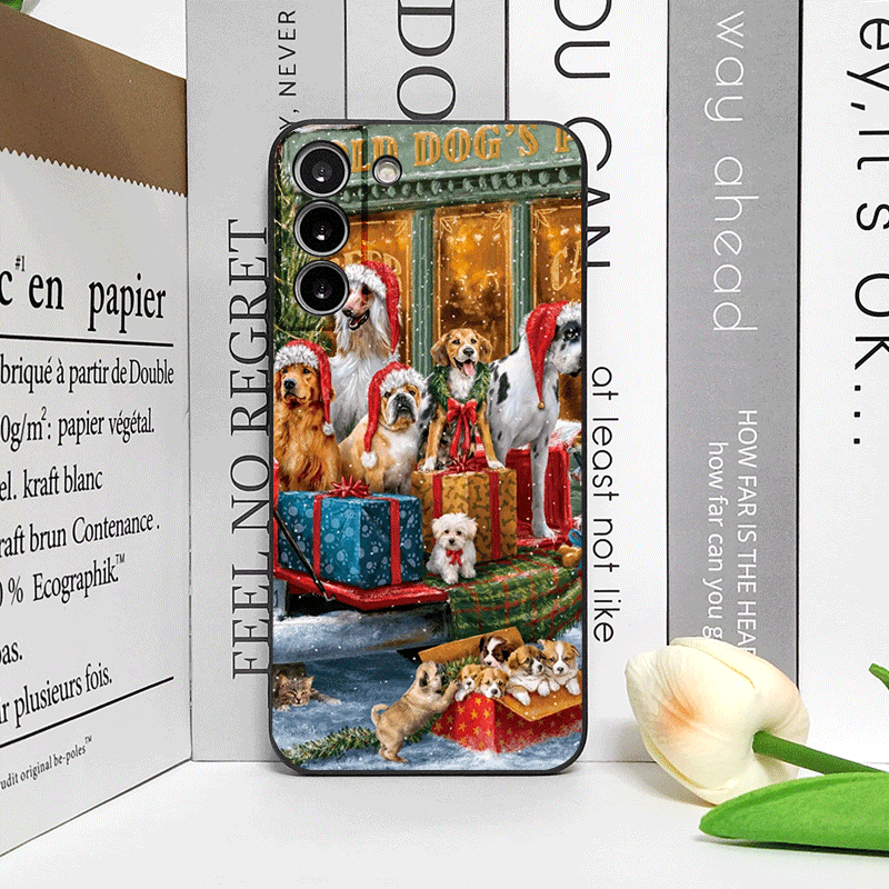 Christmas Trucks Cartoon Dog P - огляд і ціна Phone Cases For Motorola