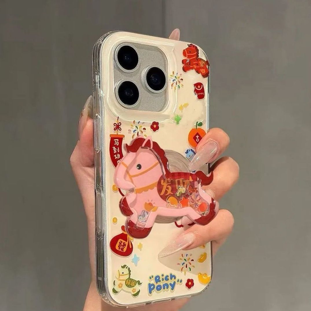 Korean Ins Festival Rich Pony  - огляд і ціна Phone Cases Horse
