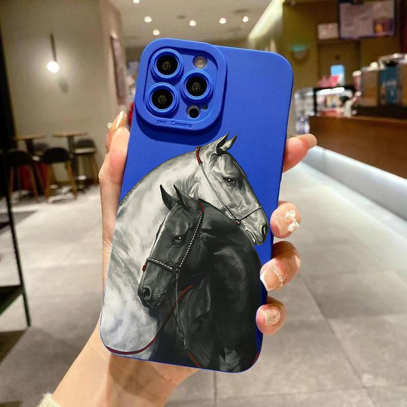 Vintage Black White Horse Phon - огляд і ціна Phone Cases Horse