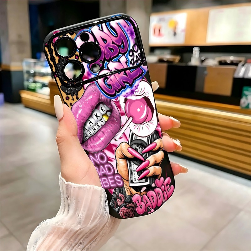 Hip Hop Pink Lips Baby Girl Gr - огляд і ціна Phone Cases Pink