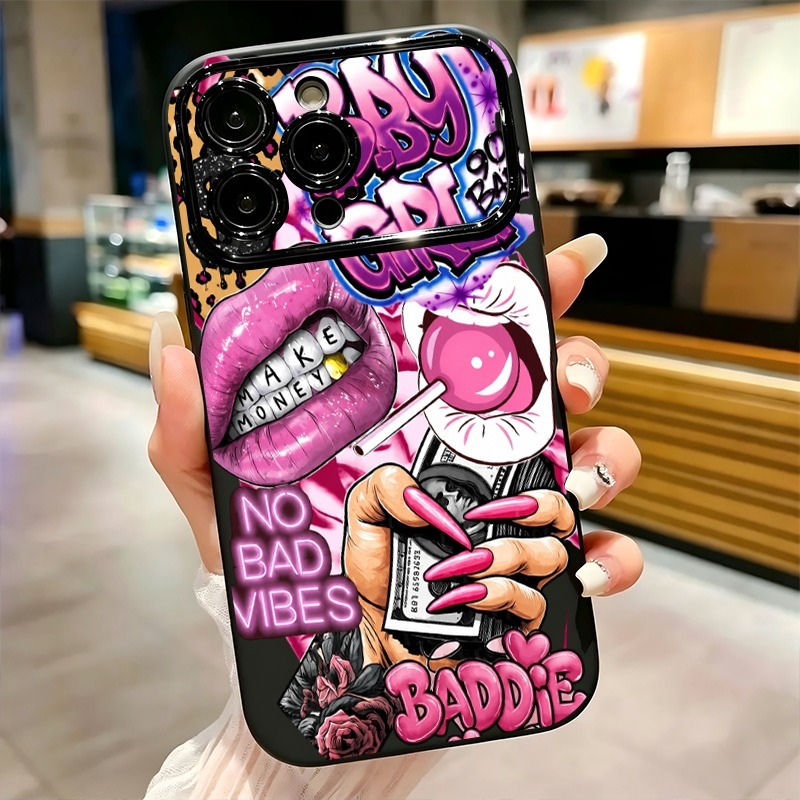 Hip Hop Pink Lips Baby Girl Gr - огляд і ціна Phone Cases Pink