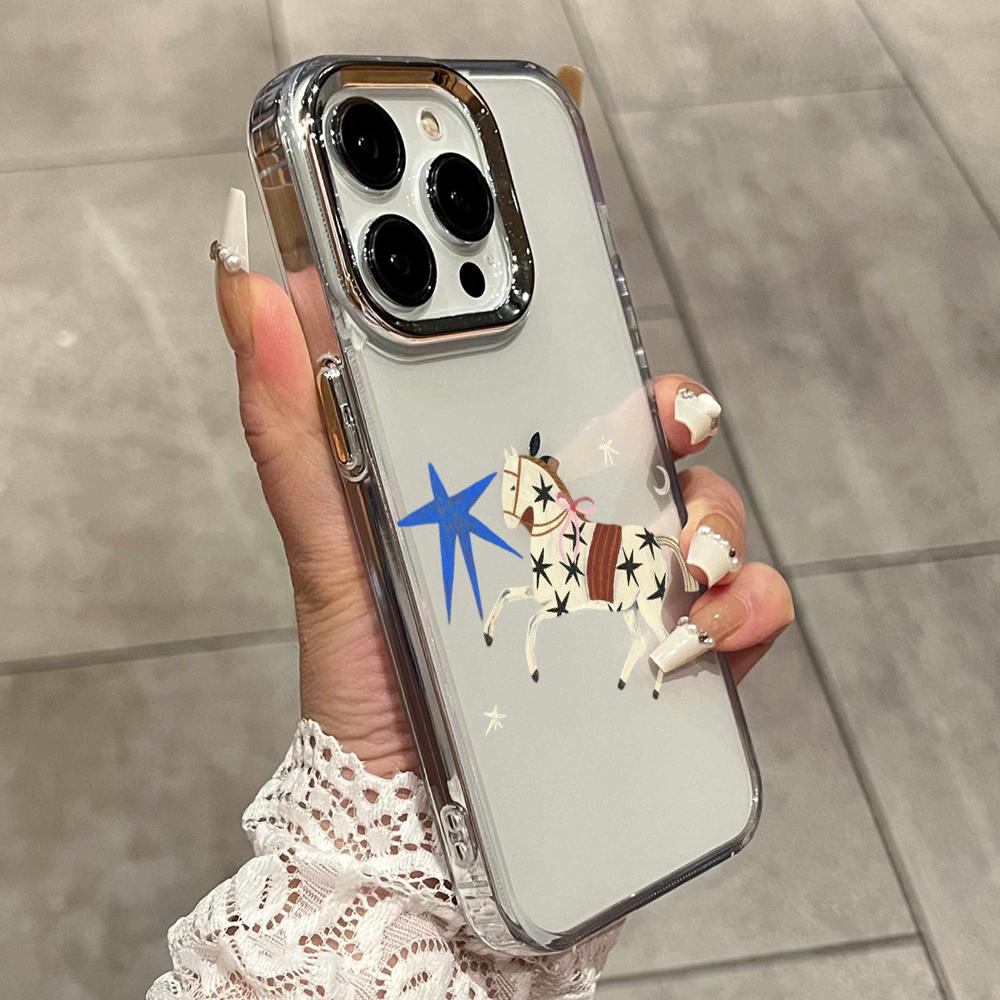 HD Ins Korean Red Brown Star H - огляд і ціна Phone Cases Horse
