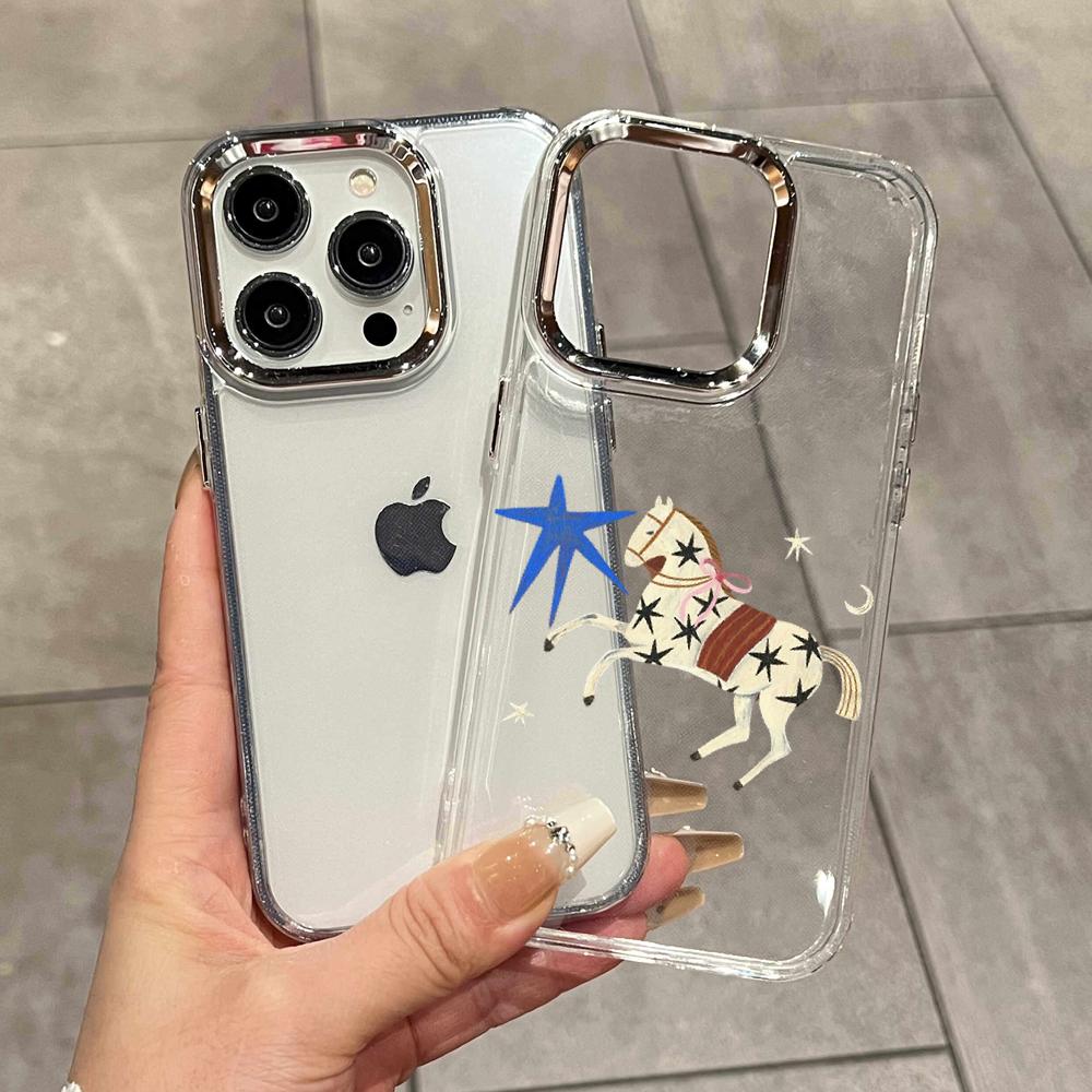 HD Ins Korean Red Brown Star H - огляд і ціна Phone Cases Horse