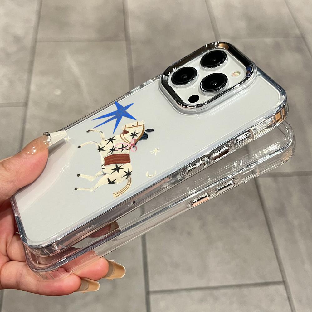 HD Ins Korean Red Brown Star H - огляд і ціна Phone Cases Horse