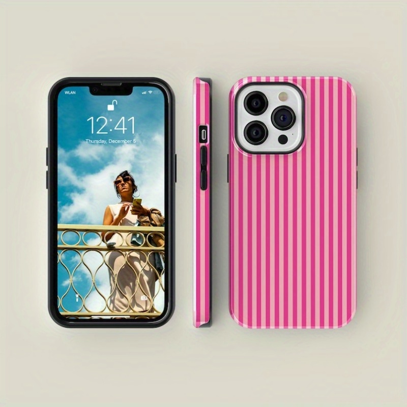 Striped Pink on Pink Tough Pho - огляд і ціна Buy Phone Cases