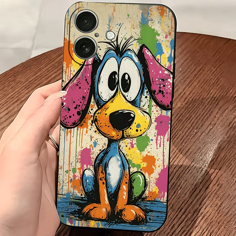 Graffiti Colored Puppy TPU Pho - огляд і ціна Phone Cases Mous