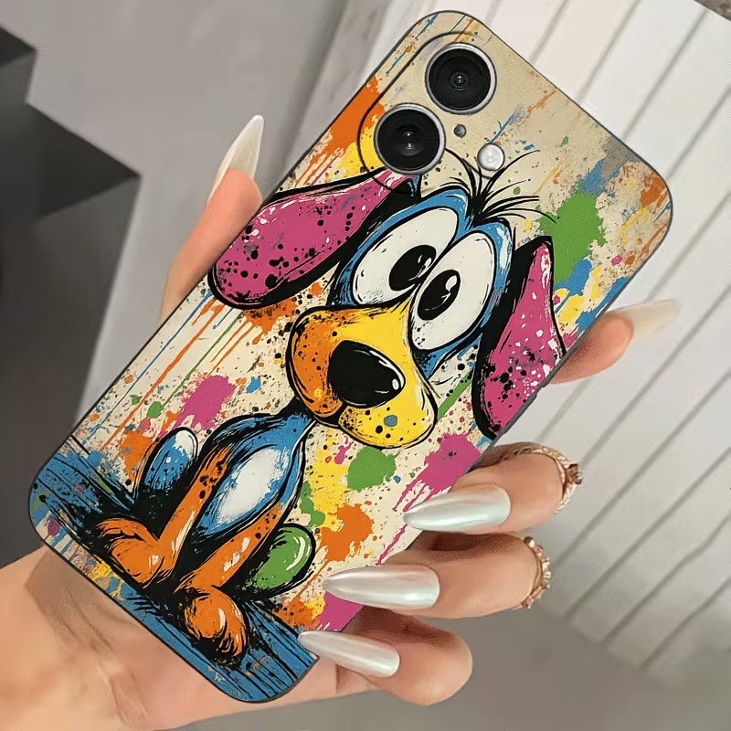 Graffiti Colored Puppy TPU Pho - огляд і ціна Phone Cases Mous