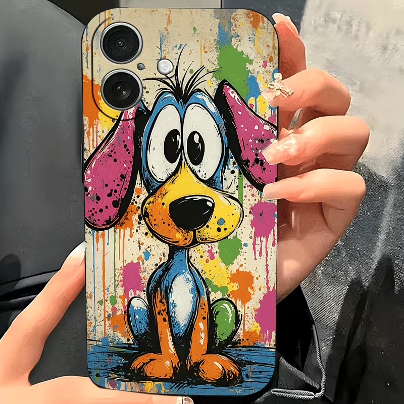 Graffiti Colored Puppy TPU Pho - огляд і ціна Phone Cases Mous