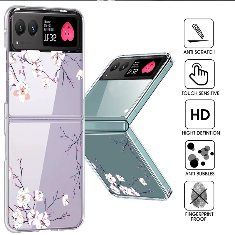 White Flowers Pattern Phone Ca - огляд і ціна Phone Cases For Motorola