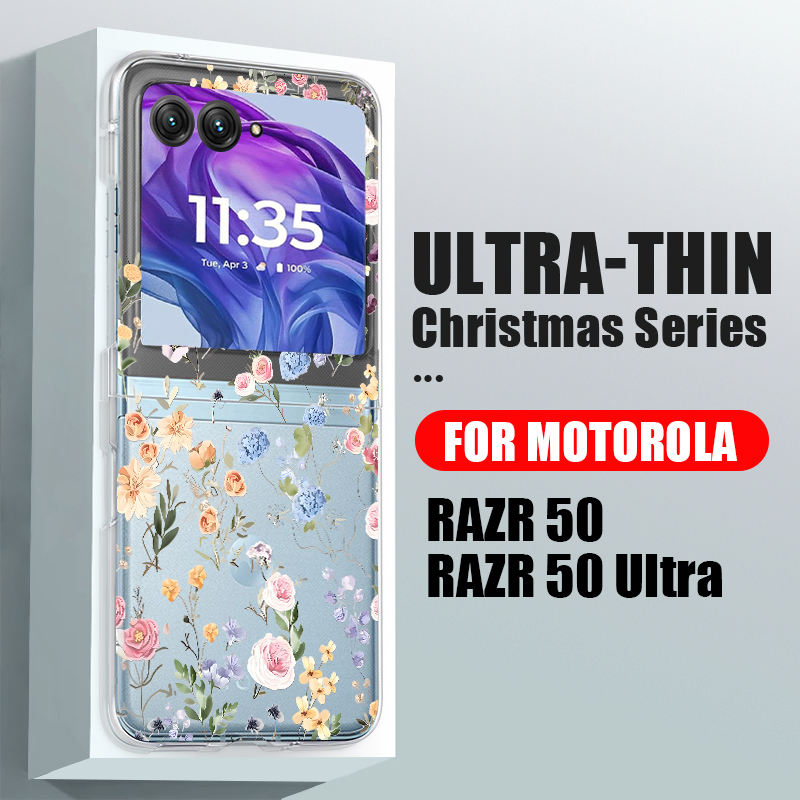 White Flowers Pattern Phone Ca - огляд і ціна Phone Cases For Motorola