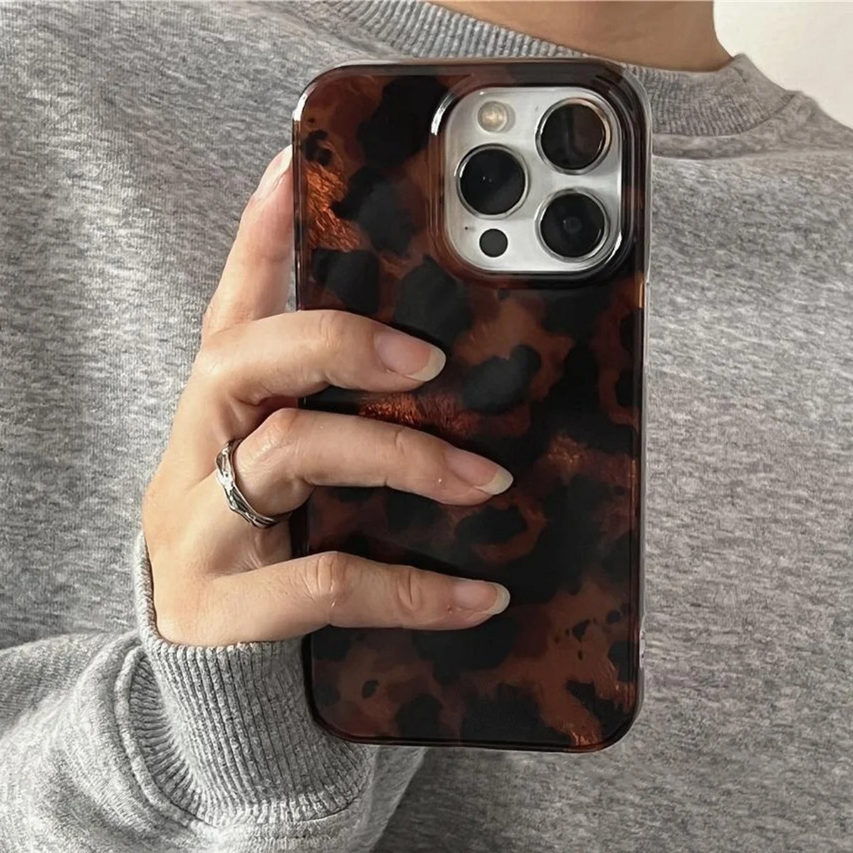 Retro Amber Texture Laser Phon - огляд і ціна Phone Cases Mous