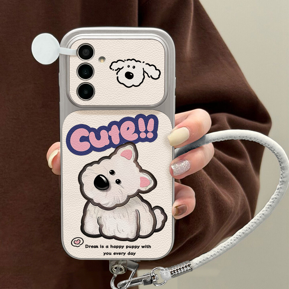 Cute Cartoon Dog Lanyard Phone - огляд і ціна Phone Cases With Camera Cover
