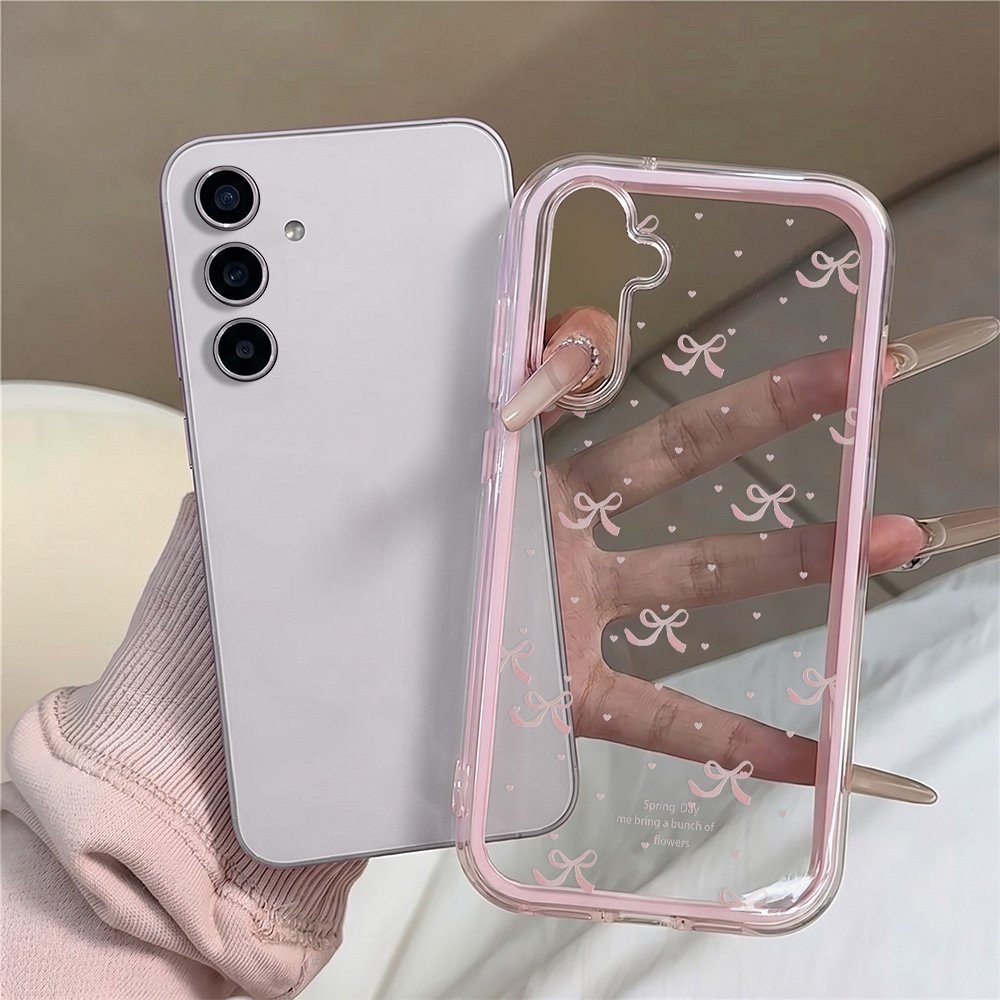 Cute Pink Bow Soft Phone Case  - огляд і ціна Phone Cases With Camera Cover