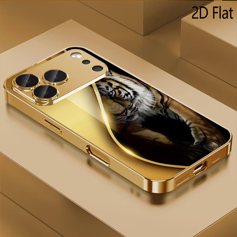 Golden Tiger Patterned tempere - огляд і ціна Phone Cases With Camera Cover