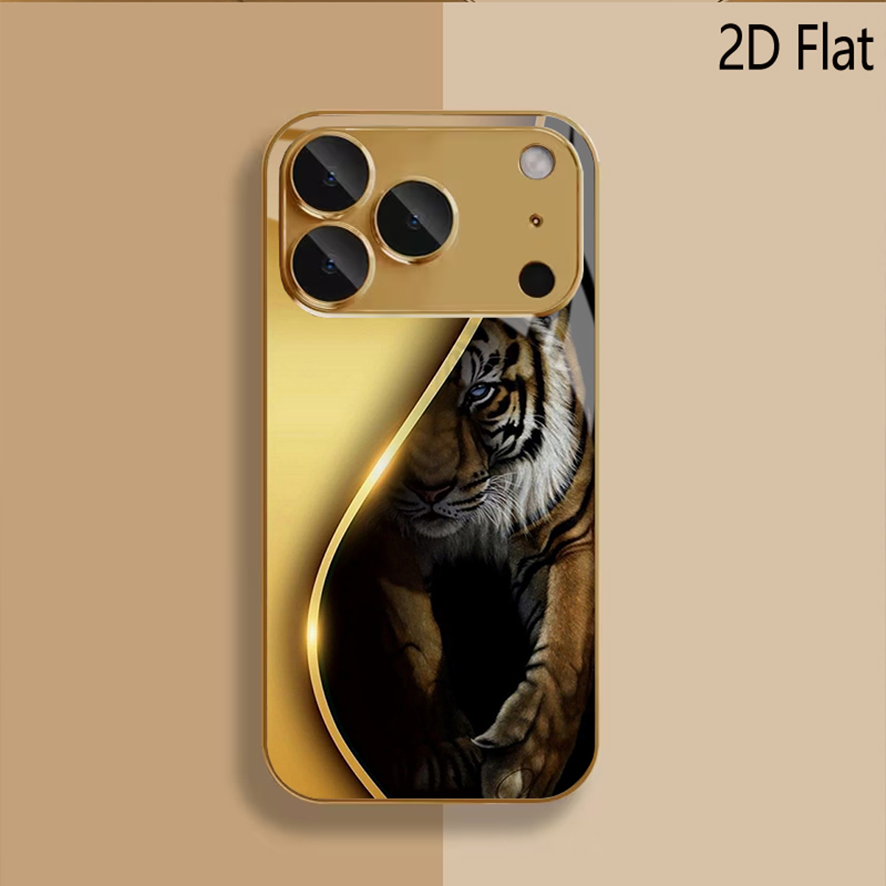 Golden Tiger Patterned tempere - огляд і ціна Phone Cases With Camera Cover