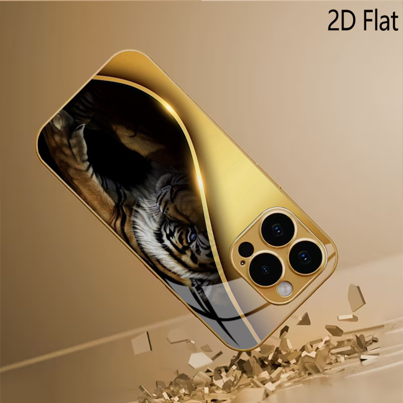 Golden Tiger Patterned tempere - огляд і ціна Phone Cases With Camera Cover