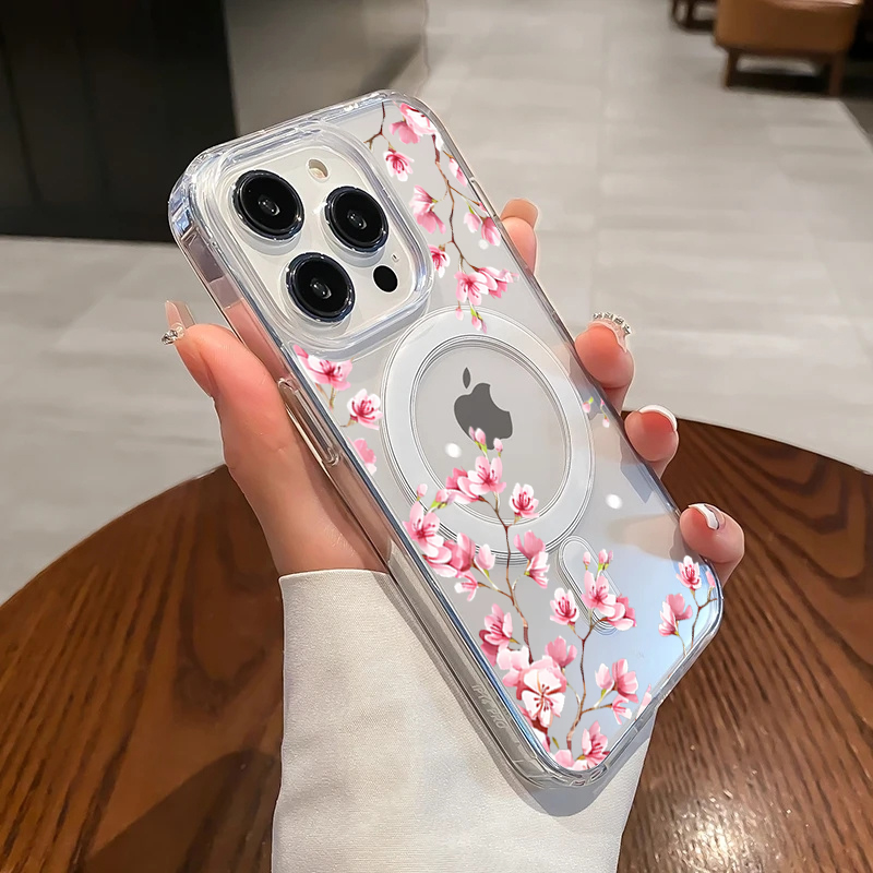 Luxury Pink INS Flowers Case F - огляд і ціна Phone Cases Pink