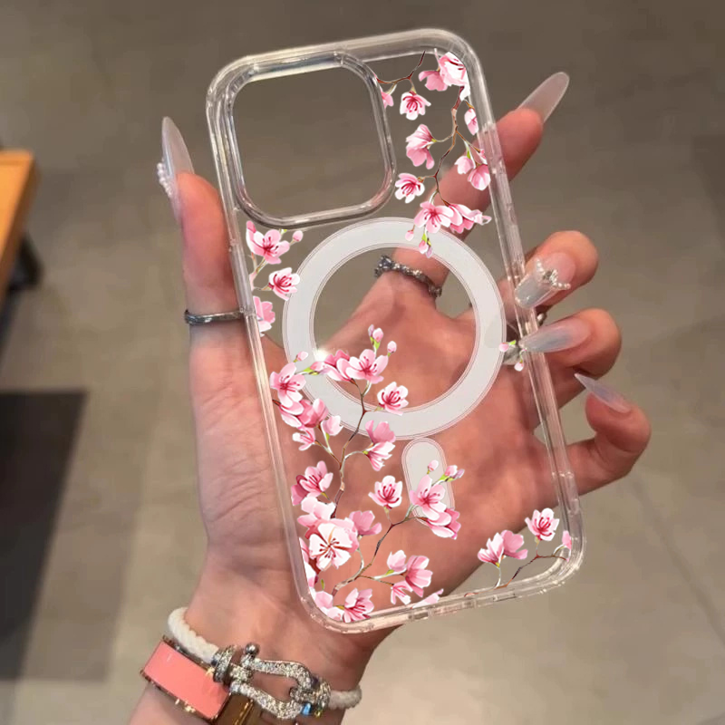 Luxury Pink INS Flowers Case F - огляд і ціна Phone Cases Pink