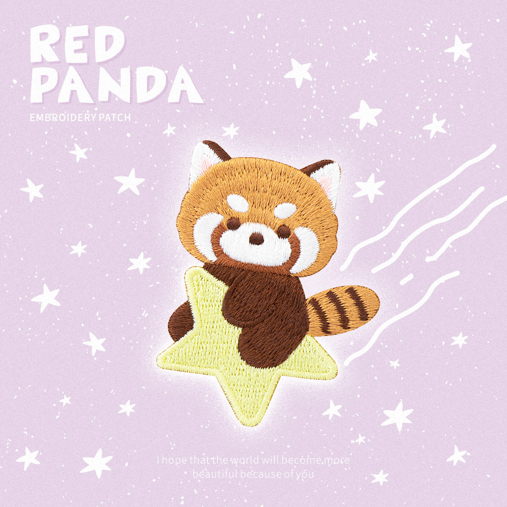 Cute Red Panda Embroidery Patc - огляд і ціна Phone Cases Eco Friendly