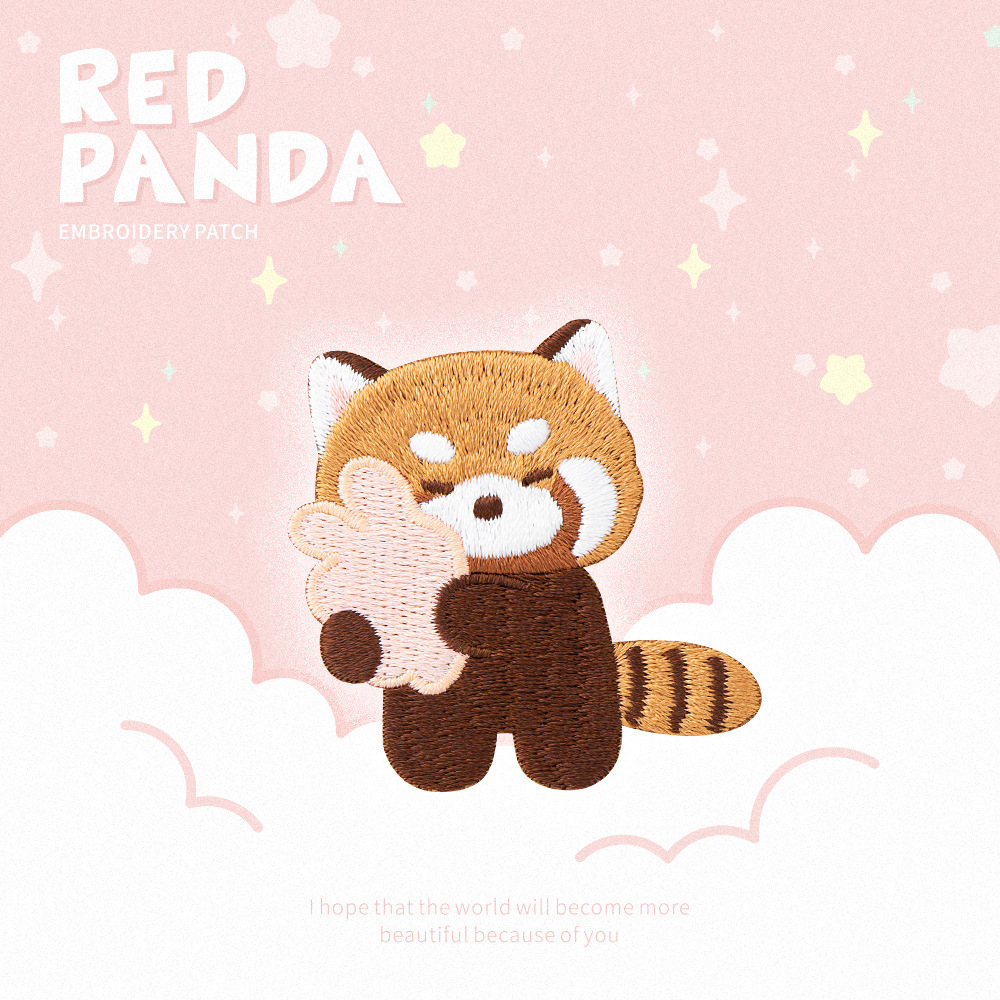 Cute Red Panda Embroidery Patc - огляд і ціна Phone Cases Eco Friendly
