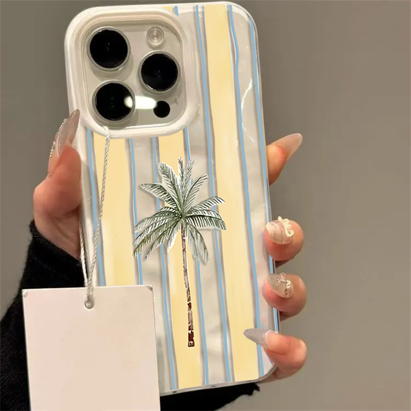 Cute Palm Tree Striped Summer  - огляд і ціна Phone Cases Cute Iphone 13