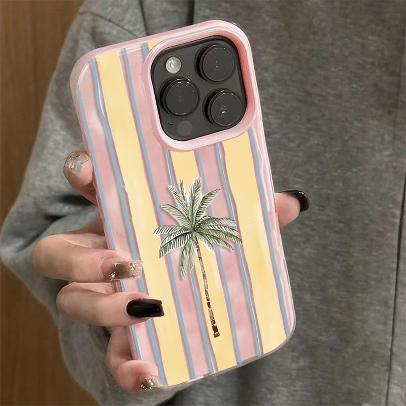 Cute Palm Tree Striped Summer  - огляд і ціна Phone Cases Cute Iphone 13