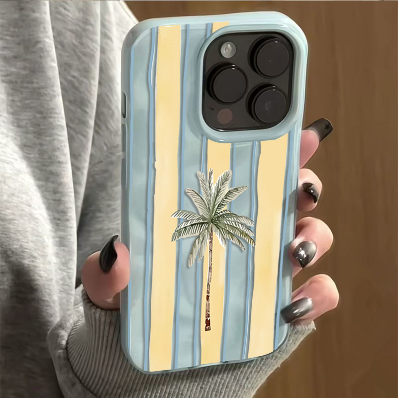 Cute Palm Tree Striped Summer  - огляд і ціна Phone Cases Cute Iphone 13