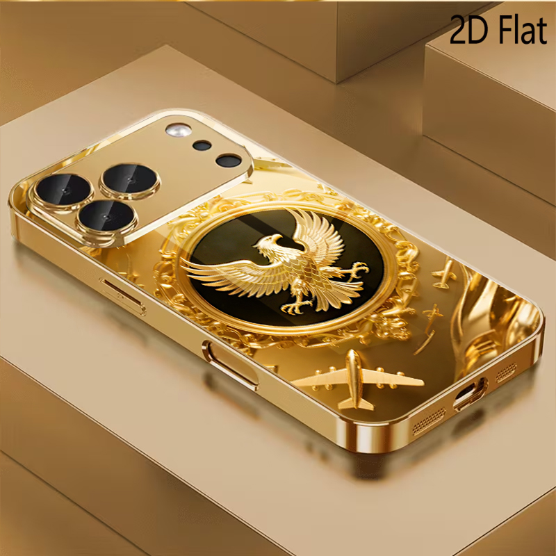 Golden Wing Patterned tempered - огляд і ціна Phone Cases With Camera Cover