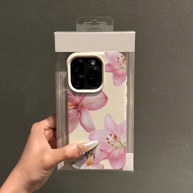 Pink Lily Lychee Texture Phone - огляд і ціна Phone Cases Pink