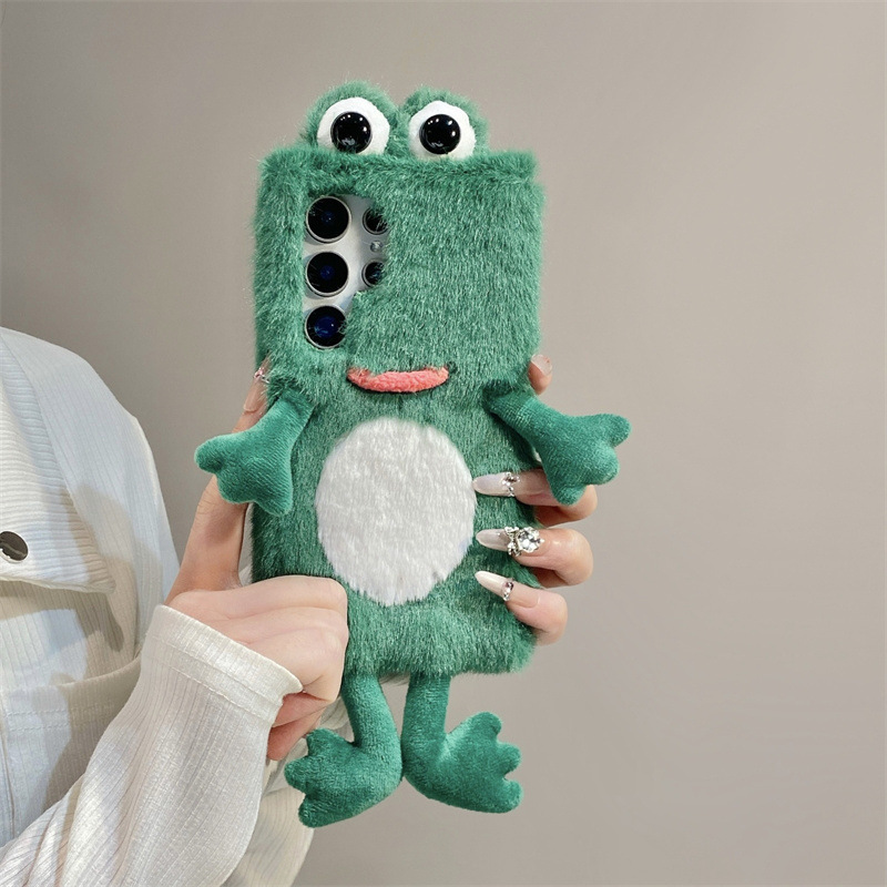 Plush Frog Phone Case, Cute Gr - огляд і ціна Phone Cases Samsung