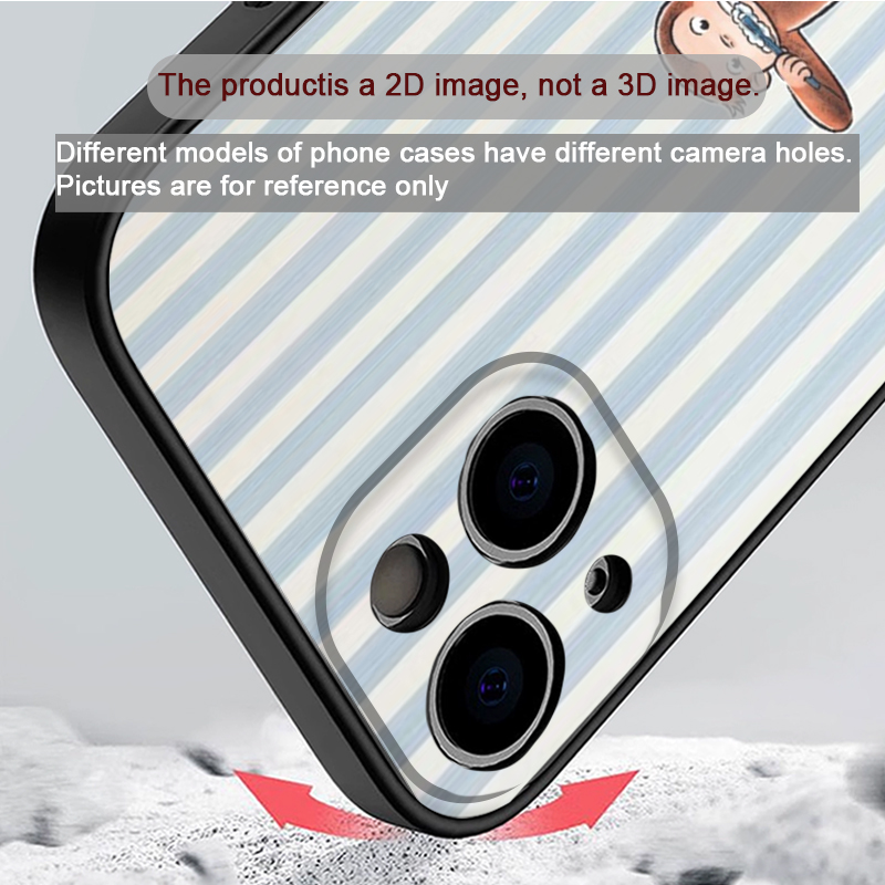 Cartoon Striped Monkey Holding - огляд і ціна Phone Cases Iphone 17 Pro Max