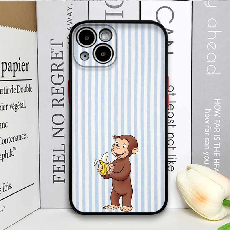 Cartoon Striped Monkey Holding - огляд і ціна Phone Cases Iphone 17 Pro Max